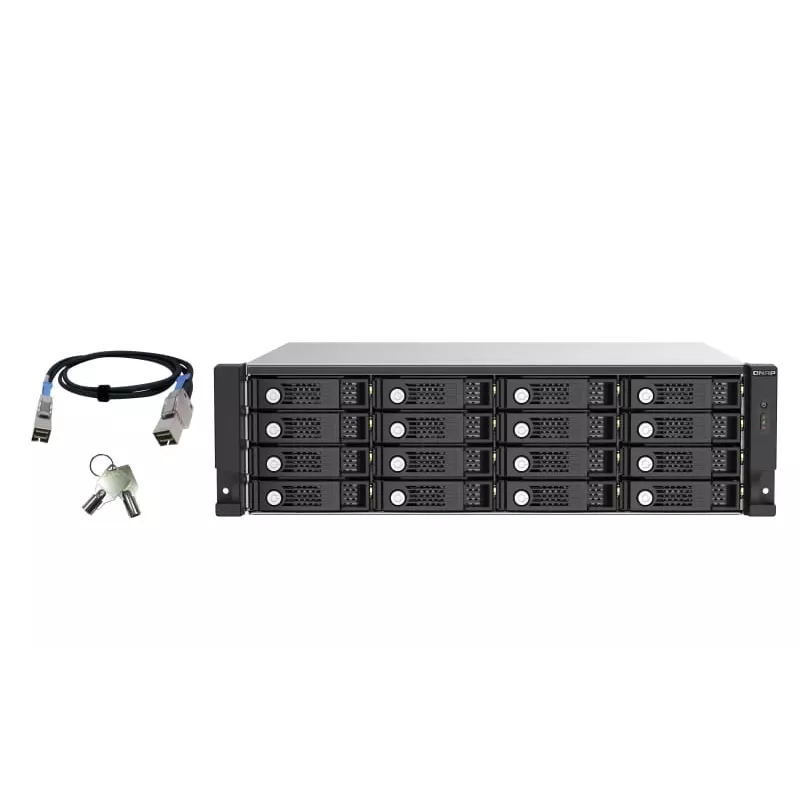 Caja para HDD QNAP TL-R1620Sep-RP Negro, Gris 2,5/3,5 inch