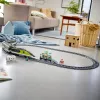LEGO 60337 City Express Tren de pasajeros Set juguete teledirigido regalo para niños y niñas con faros funcionales 2 vagones y 24 piezas de vía