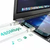 4smarts cable USB-C a PremiumCord 60W set de 3 0,5m+1,5m+3m blanco - plata, blanco - 3 uds. (540621)