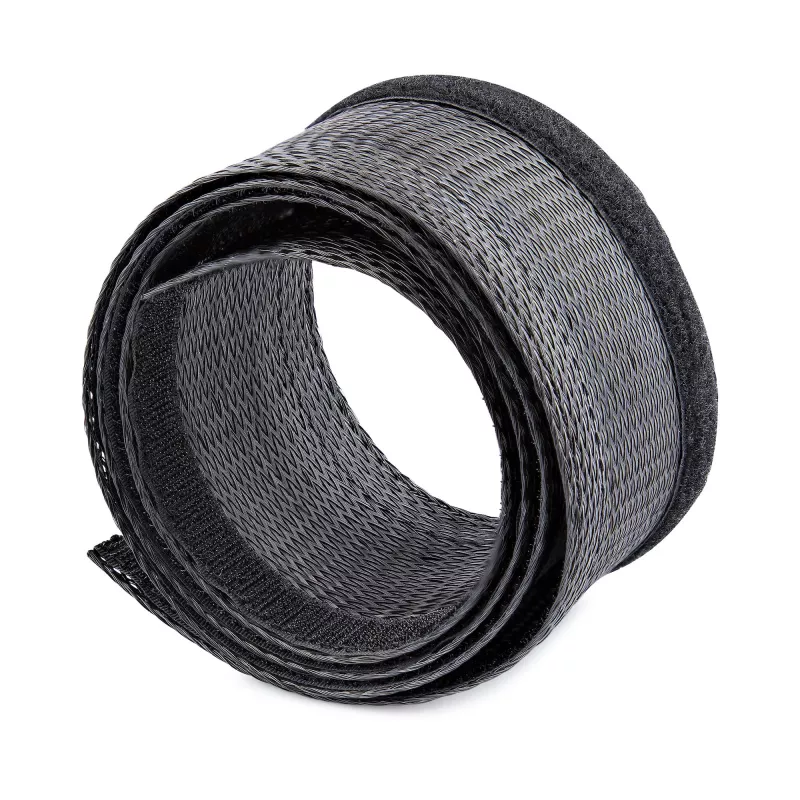 Funda de cables con cierre de velcro StarTech.com de 3 m - recortable - funda de cables de alta resistencia - 3 cm de diámetro - funda de malla - gestión de cables /