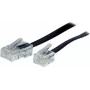 S/CONN 10 m RJ11 - RJ45 cable negro transparente TC 70260