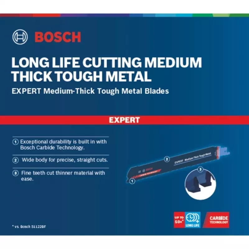 Bosch Expert 2 608 900 375 hoja de sierra de calar/arco/sable carburo 3 uds.