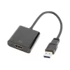 Adaptador gráfico USB GEMBIRD A-USB3-HDMI-02, salida HDMI, hasta 1920x1080, negro, 36 g