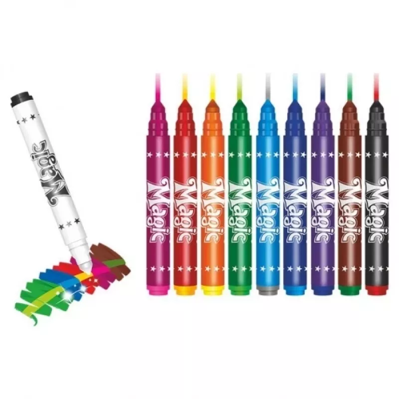 Rotuladores mágicos que cambian de color Colorino Kids 9 + 1 col.