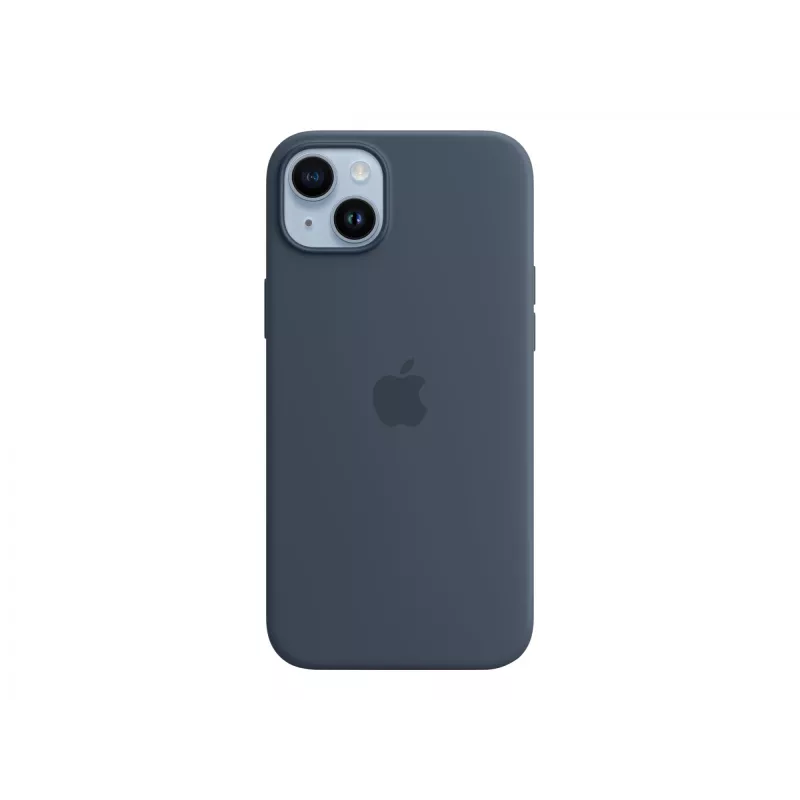 Funda de silicona Apple iPhone 14 Plus MagSafe Storm Blue