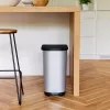 Cubo de pedal ROTHO Ribo Silver - 35 l