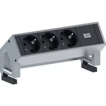Alargador de corriente 3 tomas AC para interiores Bachmann 902.4048