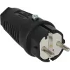 Conector macho eléctrico tipo E/F Brennenstuhl 1082040020 negro 230V 16A