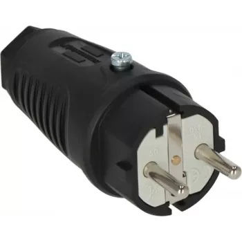 Conector macho eléctrico tipo E/F Brennenstuhl 1082040020 negro 230V 16A
