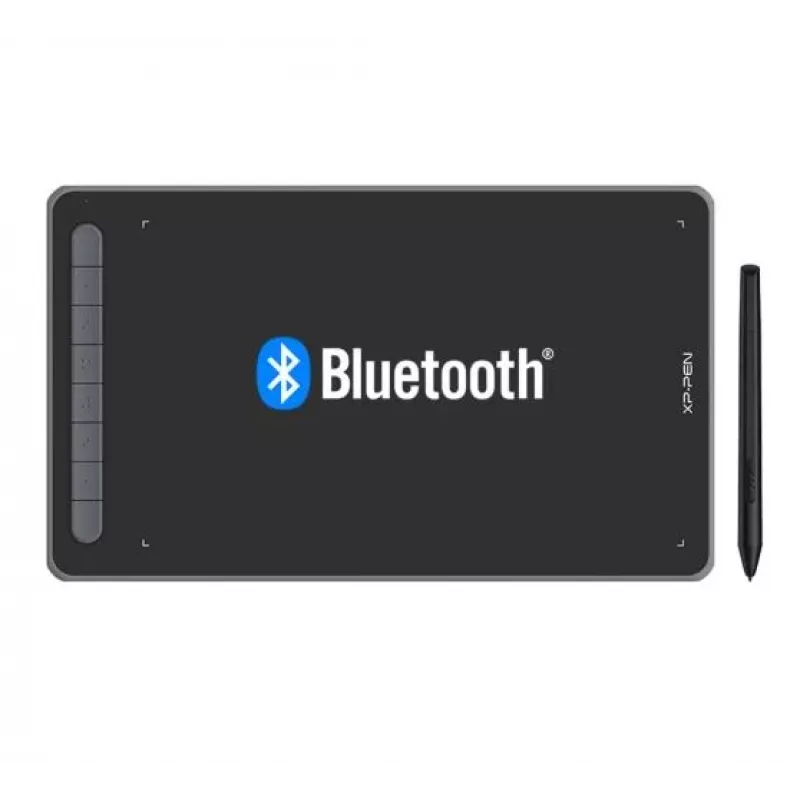 Tableta gráfica XP-Pen Deco LW con área activa de 254 x 152,4 mm, resolución 5080 lpi, con cable e inalámbrica, batería integrada