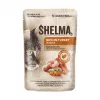 Comida húmeda para gatos SHELMA multipack 4×85 g – alimento completo para gatos adultos, pollo, pavo, ternera, pato, sin cereales