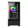 Caja de PC Darkflash C365 (negra) con 5 ventiladores incluidos