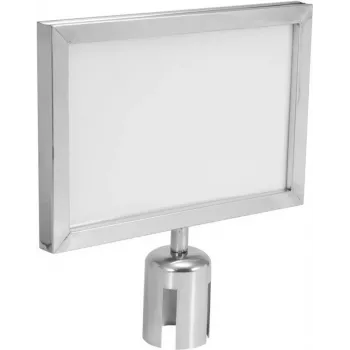 Cartel indicador EUROLITE para rejilla de balizamiento 317×215 mm plateado