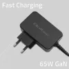 Qoltec 52386 Cargador GaN POWER PRO | 1xUSB-C | 65W | 5-20V | 3-3,25A | negro