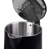 Hervidor de agua IDEAL 1,7 l, carcasa de acero, potencia 1500 W, negro