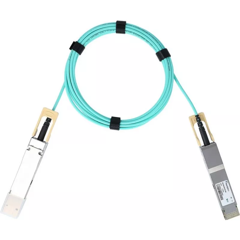 Cable AOC BlueOptics PAN-QSFPDD-400GBASE-AOC-3M-BO QSFP-DD 400G 3m turquesa