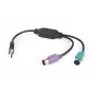 Adaptador 2xPS2->USB ratón + teclado