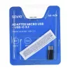 Adaptador de cable/interfaz Savio AK-31 / B Micro USB USB 3.1 Type-C negro