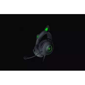Razer Kraken V2 Pro Kitty Edition – Auriculares gaming over-ear con cable, negro