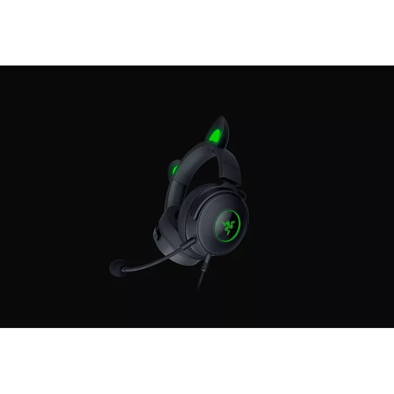 Razer Kraken V2 Pro Kitty Edition – Auriculares gaming over-ear con cable, negro