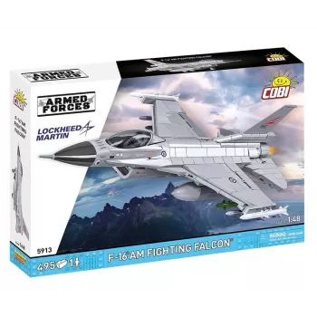 Set de construcción Cobi F-16AM Fighting Falcon, 495 piezas, maqueta a escala