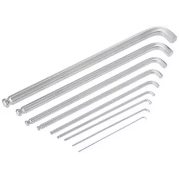 Juego de llaves acodadas Wera 950/9 Hex-Plus 4, métrico, cromado