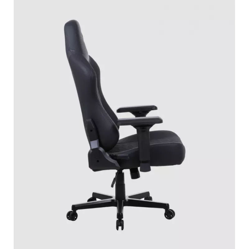 Silla gaming Onex FX8 Formula X — asiento racing ergonómico, reposabrazos ajustables, función de inclinación y balanceo, negro