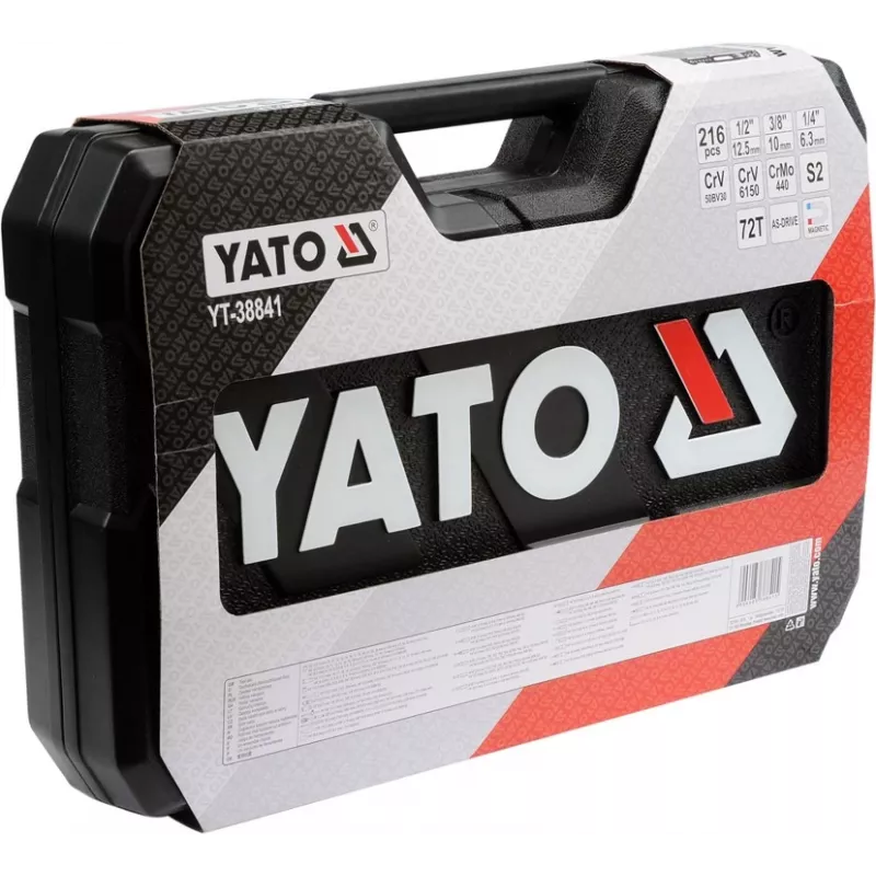 Juego de vasos YATO YT-38841 1/4 pulgadas, 3/8 pulgadas, 1/2 pulgadas