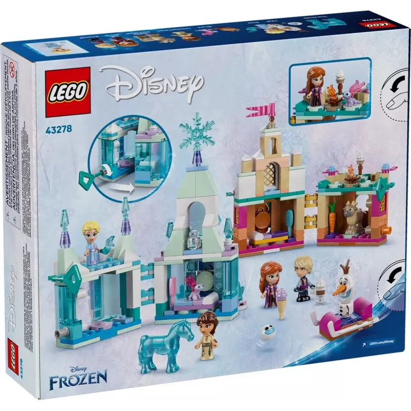 LEGO DISNEY 43278 Mini castillo de Arendelle y palacio de hielo de Elsa