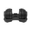 Mancuerna de hierro fundido ajustable Rebel RBA-2303 — hasta 24 kg, negro, una pieza
