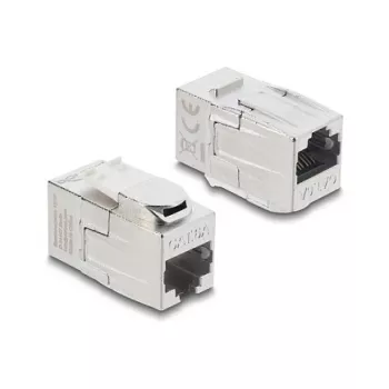 Acoplador Keystone DELOCK conector hembra RJ45 a conector hembra RJ45 — conector de red en línea (modelo 90796)