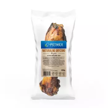 Snacks masticables para perros PETMEX pata de ternera 850 g — snack masticable natural duro y duradero, 300 mm, hipoalergénico para perros adultos medianos/grandes
