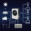 Qoltec, Convertidor de tensión, Inversor solar híbrido Off-Grid 4kVA 4kW 120A MPPT LCD Wi-Fi BMS Senoidal