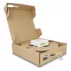 Caja de conexión de fibra óptica DELOCK 2 x SC/APC simplex con set de cable drop G.657.A1 de 30 m