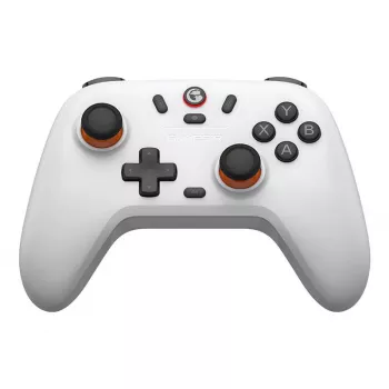 Mando gaming inalámbrico GameSir T4n Lite blanco compatible con Bluetooth, inalámbrico, recargable