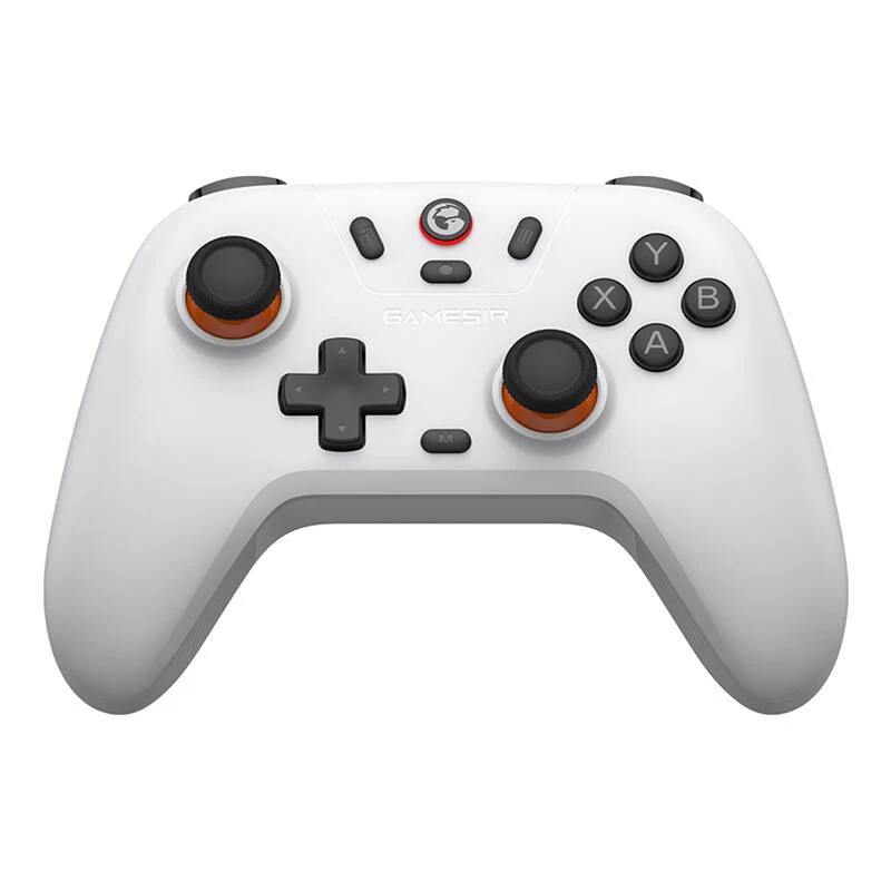 Mando gaming inalámbrico GameSir T4n Lite blanco compatible con Bluetooth, inalámbrico, recargable