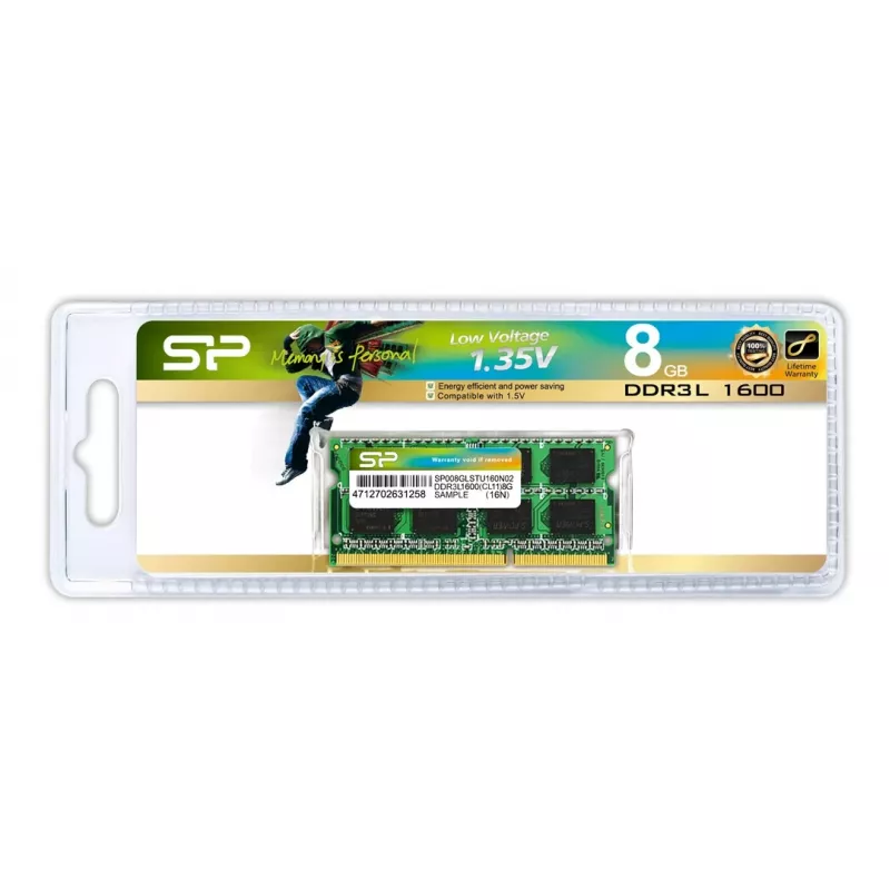 Módulo de memoria Silicon Power DDR3L 8GB 1600MHz SO-DIMM 204 pines 1,35V CL11
