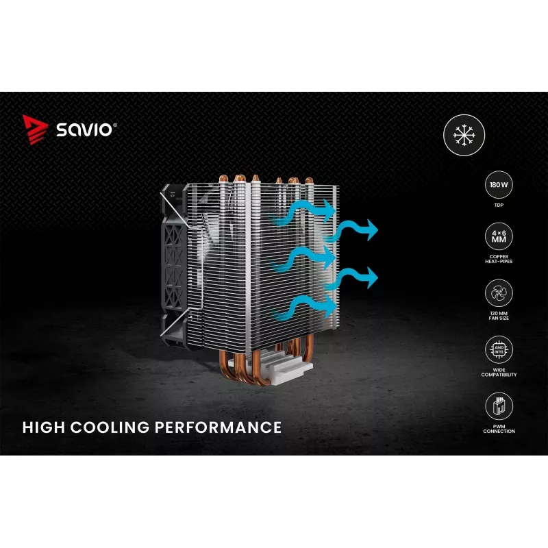 SAVIO VORTEX X2 Disipador de CPU