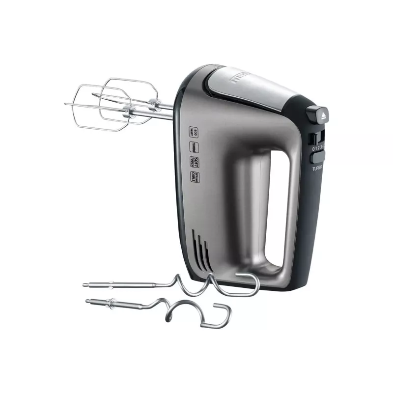 SEVERIN HM 3832 - batidora de mano - 400 W - gris metalizado/negro/acero inoxidable