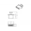 Tapa protectora para conector hembra DeLOCK 64013 USB Type-C negro