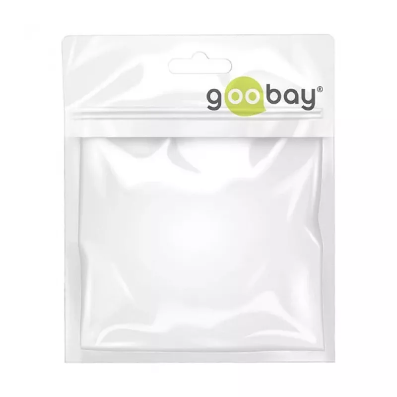 Goobay Cable de conexión de aparato en ángulo, 1,8 m, negro (59566)