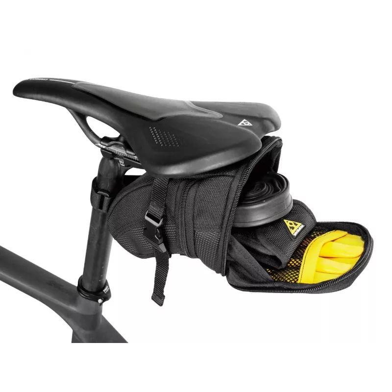 Bolsa de sillín TOPEAK Aero Wedge Pack Medium — bolsa de bicicleta compacta bajo el sillín