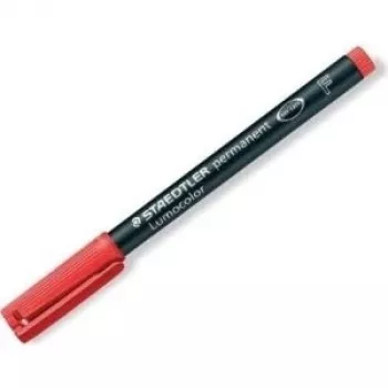 Rotulador permanente Staedtler Lumocolor 318-2 rojo punta redonda 10 uds.