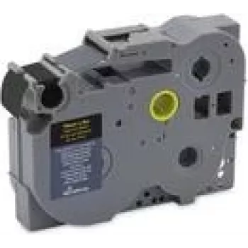 Casete de cinta de etiquetas MediaRange para Brother TZ-344 / TZe-344 18 mm × 8 m negro sobre transparente