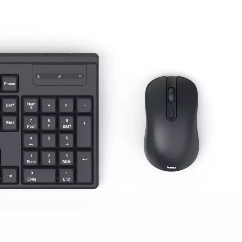 Conjunto de teclado y ratón WKM-200 negro
