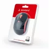 GEMBIRD ratón óptico inalámbrico MUSW-4B-03-R 1600 DPI nano USB negro-rojo