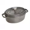 Cocotte ovalada de hierro fundido Staub 29 cm, gris grafito