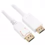 Cable adaptador Sharkoon DisplayPort 1.2 > HDMI 4K blanco 3 metros