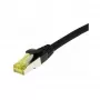 Cable de red RJ45, CAT6A 500 MHz, 0,5 m, negro, S-STP (S/FTP), TPE/LSZH (Ultraflex), AWG26, con cable bruto Cat.7, Synergy 21 (S217616)