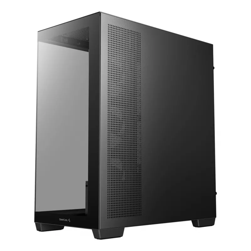 Caja de PC DeepCool CG580 4F semitorre — ATX/ITX/MicroATX, cristal templado, 3×120mm+1×120mm ventiladores, 2×3,5